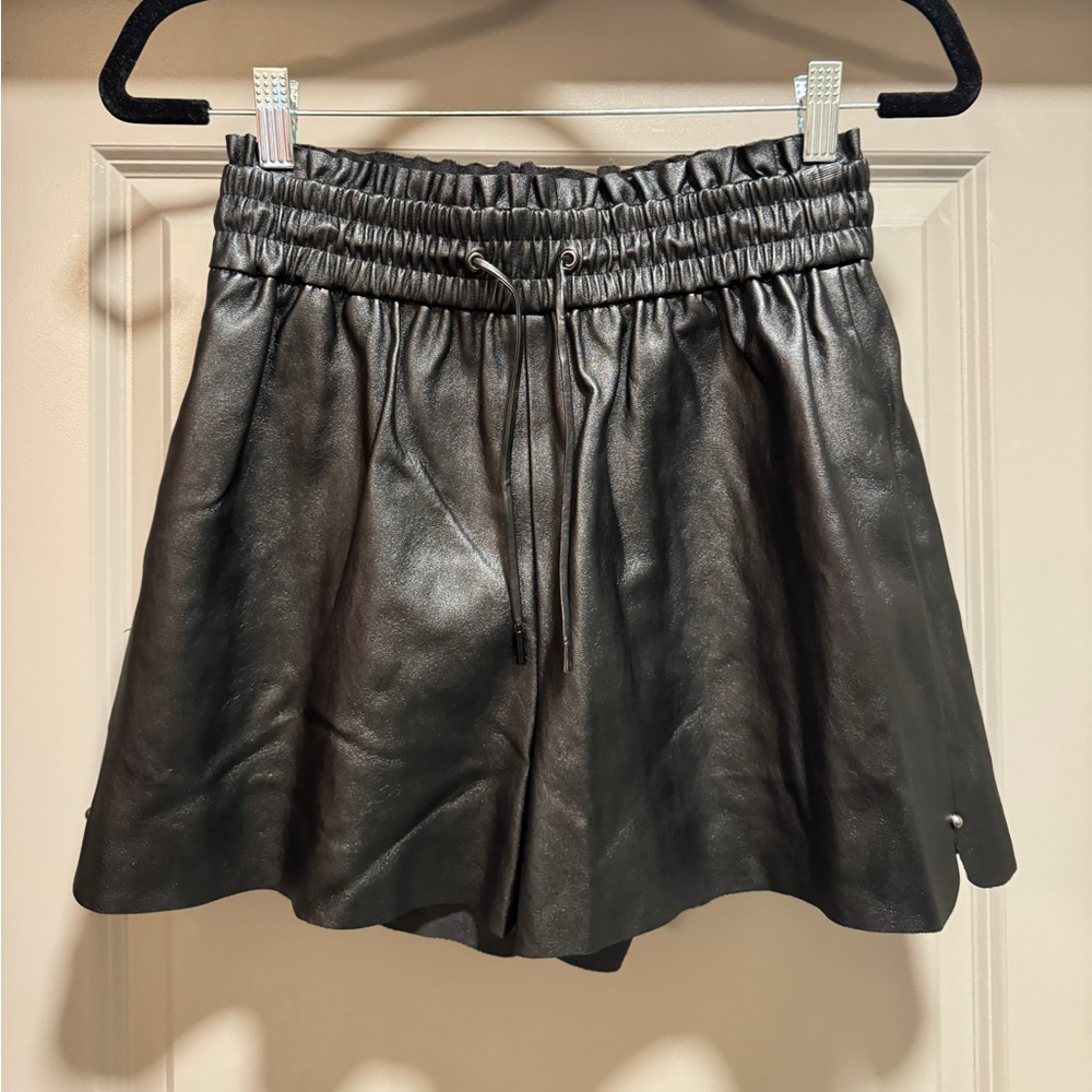 ZARA Leather Shorts
